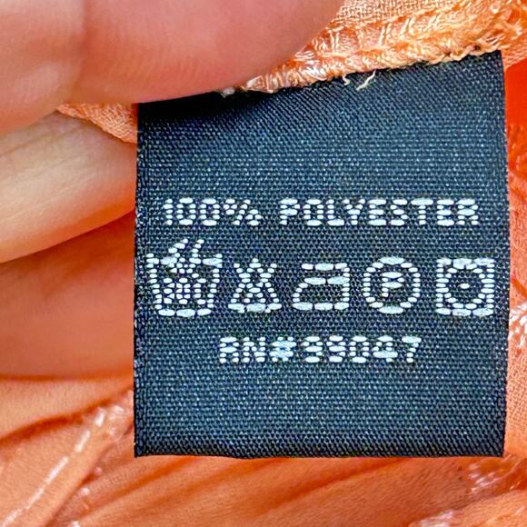 Vintage Piano Blouse Peach melon snap down size large NWT - Picture 6 of 7